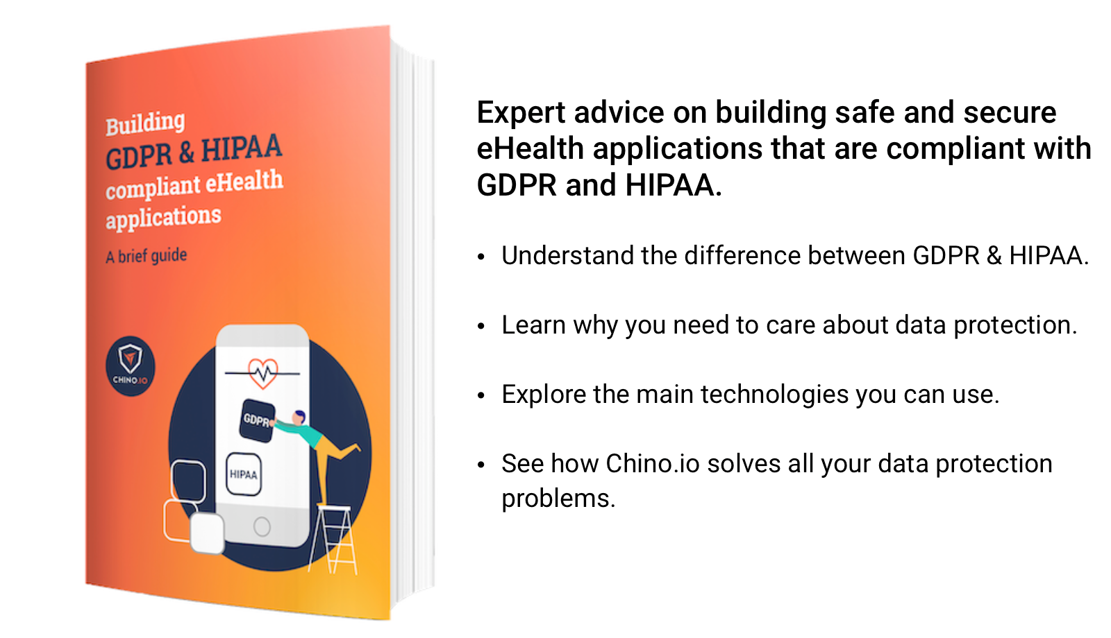 Chino.io eBook on GDPR and HIPAA